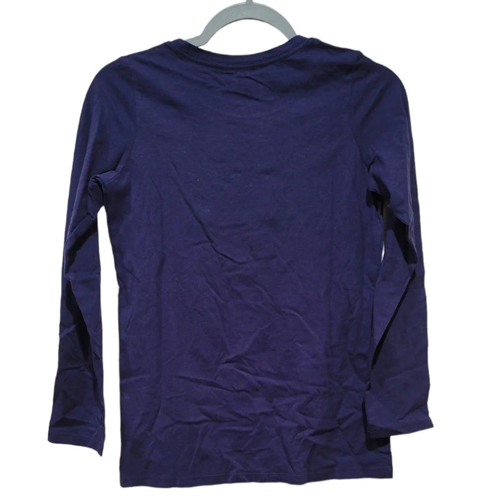 Levis Girls Long Sleeve Crew Neck Navy Blue Logo T-Shirt, NWOT, Size 14/16